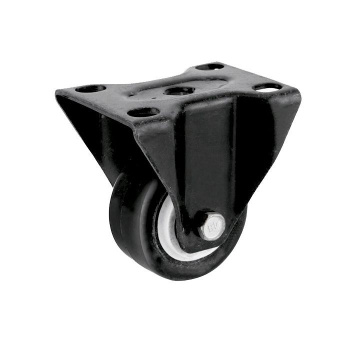 Опора колесная 40мм с пятой, неповорот. подшипн.черное 1/100