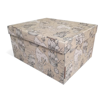 Коробка для хранения картон 320x260x170мм "Морская история" Д20104.0009 *1/20