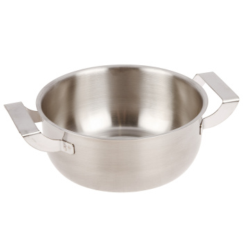 Кастрюля нерж. "АМЕТ" "Дачная" 1,0л d16см, выс.7,1см, d дна 13см Металл.кр. 1с812 (Аша) *1/6