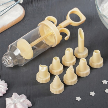 яяяШприц кондитерский “Cластена”  8 насадок 17х5х5 см 3619086