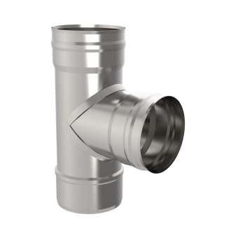 Тройник 90*, 115, AISI 430/0,8мм, h=295мм(GS) *1/8