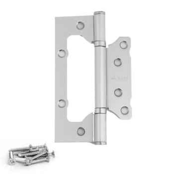 Петля без врезки 125*75*2,5мм НИКЕЛЬ матовый NIS AVERS *2/12/96