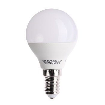 Лампа светодиодная ОНЛАЙТ, Е14, шар G45, 6 Вт, 480 Лм, 6500 К, холодный белый