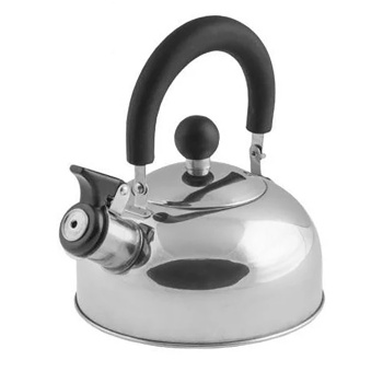 Чайник нерж. со свистком 2,5л Серебристый металлик HY-610B6-S Deco *112