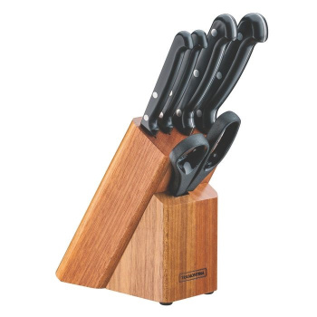 Набор ножей кухонных с пл.руч. 6пр: 4ножа+ ножн., в Дер.Подстав.UltracorteTRAMONTINA 23899/060 *1/10