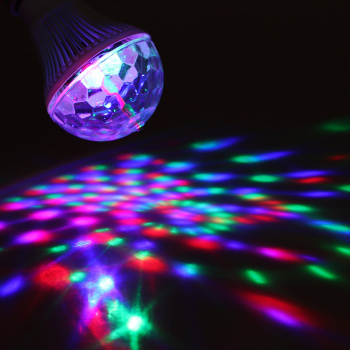 Лампа светодиодная Luazon Lighting «Хрустальный шар», 13х8 см, E27, мульти