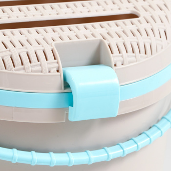 Переноска "Мур-мяу" для животных, пластик, серый 5084846