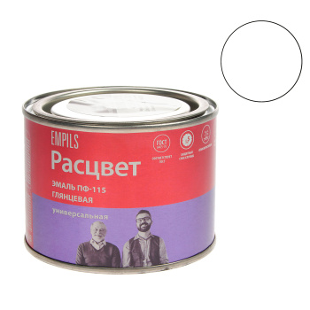 Эмаль алкидная 0.9 кг Расцвет ПФ-115, белая