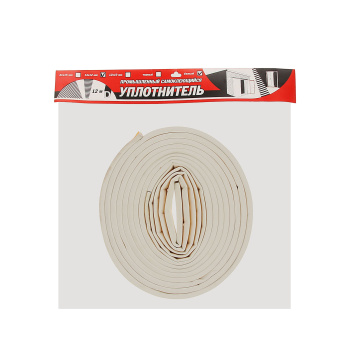 Уплотнитель 12 м TYTAN, 14х12 мм, промышленный, профиль D, белый