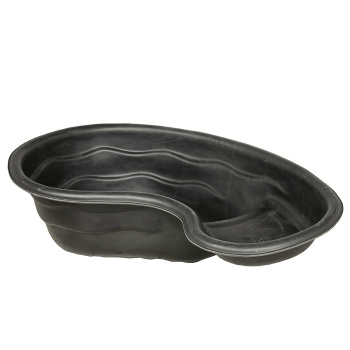 Пруд пластиковый 1800х1100 мм, глубина 450 мм, черный