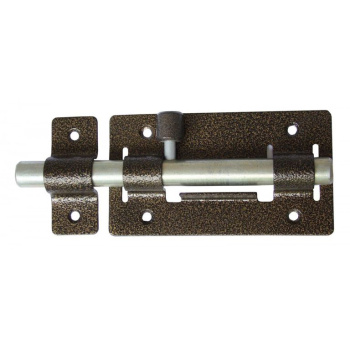 Задвижка дверная круглая ЗД-01 антик бронза кругл.ригель (Киров) *1/20