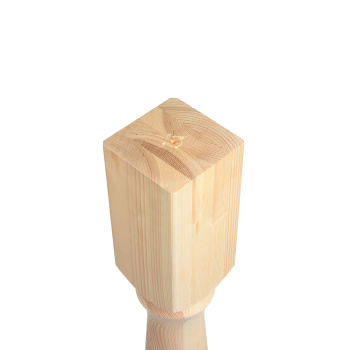 Заходный столб 10х10х110 см Арелан, точеный, тип 2, сосна, сорт экстра