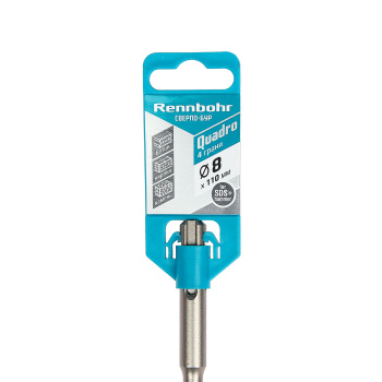 Бур по бетону  8*110мм SDS-plus 4 грани (510811) Quadro Rennbohr *1/25/200