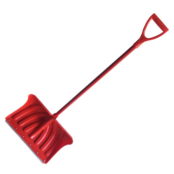 Лопата снегоуб пластик 465*340 с планкой алюм. черенком и V-ручкой "Крепыш" ЦВЕТ  *5 Лопата снегоуб пластик 465*340 с планкой алюм. черенком и V-ручкой "Крепыш" ЦВЕТ  *5