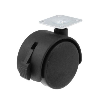 Опора мебельная 40мм с пятой со стопором ЧЁРНАЯ М0900и SANBERG*10