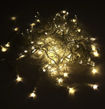 Гирлянда «Нить» Ecola, 15 м, 8 режимов, белый, 200 LED, IP44, 220 В