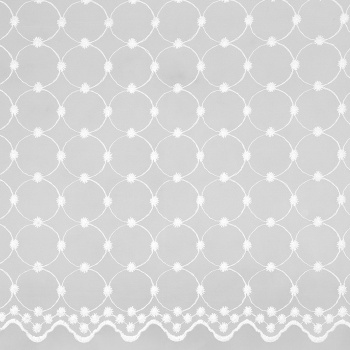 Тюль Ажур 300*260 с утяжелителем белый (Легранд) *1