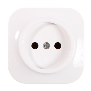 Розетка "IONICH" ОП 2-мест. белая б/з 10А IP20 1417 *10/200