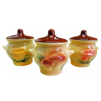 Горшочек для жаркого керамич. 0,65л "Лесной" (Борисов) *1/18