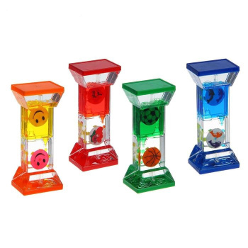 Гелевые песочные часы "Комина", микс, 12х5 см 556758