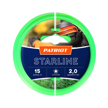 Леска PATRIOT Starline, 15 м, 2 мм, звезда Леска PATRIOT Starline, 15 м, 2 мм, звезда