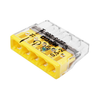 Клемма 5-х проводн. для распред. короб. (без п) 2273-205 (уп.6шт) WAGO 07-5134-06