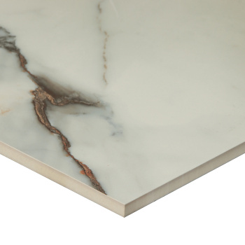 Керамогранит 2.16 м² JF12128, 1200x600x9 мм, полированный, белый мрамор