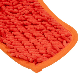 Коврик д/туалета "макароны" (50см х 50см) Коралловый *1