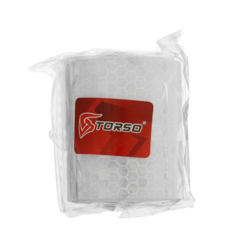 Светоотражающая лента TORSO, самоклеящаяся, белая, 5 см х 3 м 4330993