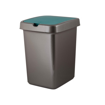 Контейнер д/мусора пластм. с откидной "плавающей" крышкой 25л "Step" SC424211096 ("Spin Clea") *1/4