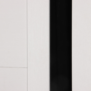 Комплект двери Даллас, 2000х700 мм, полотно, погонаж, фурнитура, дуб белый/черный лакобель