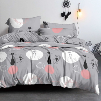 Постельное белье 1,5сп бамбук Орхидея 4598, наволочки 70*70см - 2шт *1