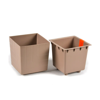 Кашпо пластм. "Квадро" 6,6л 200х200мм h200мм со вставкой Фрапе КВ20-90 *1/6