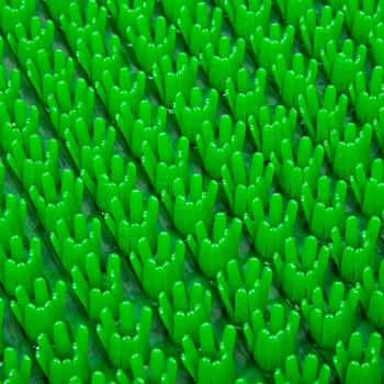 Коврик щетинистый 60*90 см на прот. осн.  (зеленый) "KOVROFF"  Травка (арт.12163)   *1/25 (МЭ70)