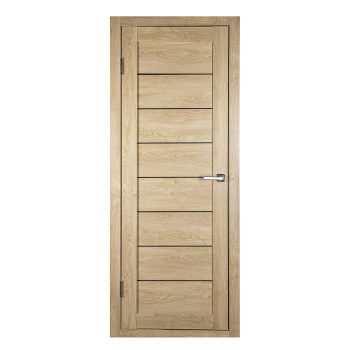 Дверное полотно остекленное Двери Гуд КЛ7/1, 2000х800х37 мм, дуб светлый