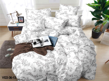 Постельное белье евро бамбук Орхидея 12-02, наволочки 70*70 - 2шт *1