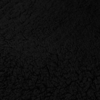 яяяНакидка на сиденье, натуральная шерсть, 145 х 55 см, черная 3909752