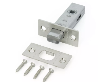 яяяЗадвижка дверная врезная д/дерев.дверей НИКЕЛЬ 126-45 SN/206035 TRODOS *1/10/100