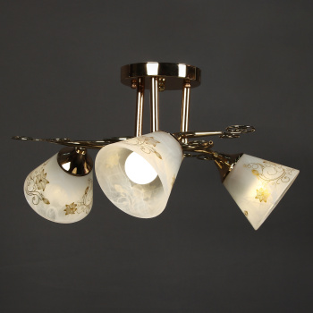 Люстра VERNER LIGHTING А1277/3, Е14, 3 лампы, 40 Вт, цвет золото