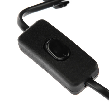 Шнур с выкл. и вилкой ШУ01В ШВВП 2х0,75мм2 2м черн. TDM SQ1305-0002 *1/80