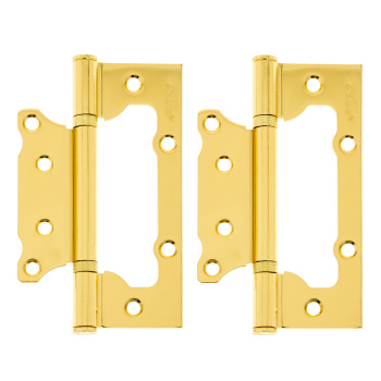 Петля без врезки 125*75*2,5мм ЗОЛОТО G (комплект 2шт.) AVERS *1/6/48