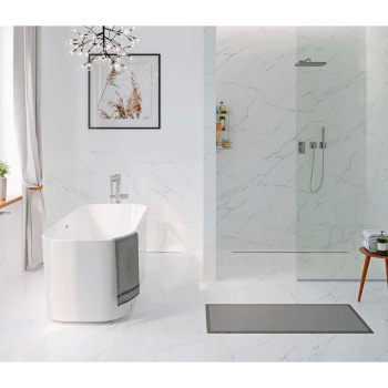 Керамогранит 1.44 м² Axima Livorno, 600х600х10 мм, глазурованный, белый мрамор, 2 сорт