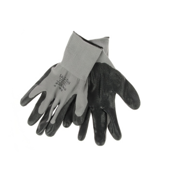 Перчатки ХБ с нитрил облив, 13кл 4нит графит  (арт.4577) Doloni