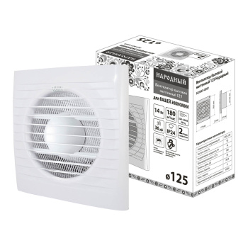 Вентилятор 125 С TDM d125мм настенный Народный SQ1807-0202  *1/6