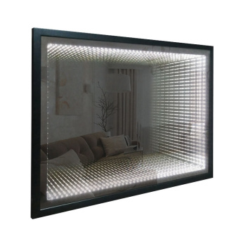 Зеркало МЗ "Серенити" горизонтальное 800х600 (багетная рама, выключатель-датчик на движение)