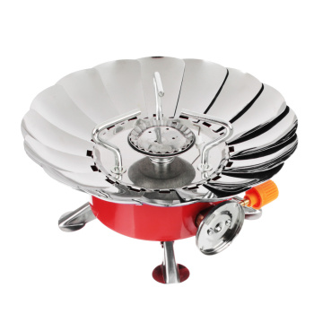 Плита газовая портативная, к баллону, с цанговым захватом, с лепестками 15*15*12см ЧИНГИСХАН *136