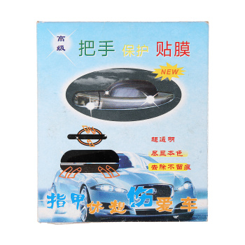 Пленка защитная под ручки дверей, 9.5х9см, прозрачная, набор 4 шт 4331031